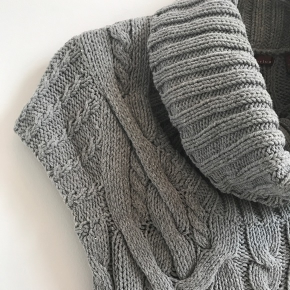 Cable Knit Turtle Neck Midi Dress - Picture 5 of 8